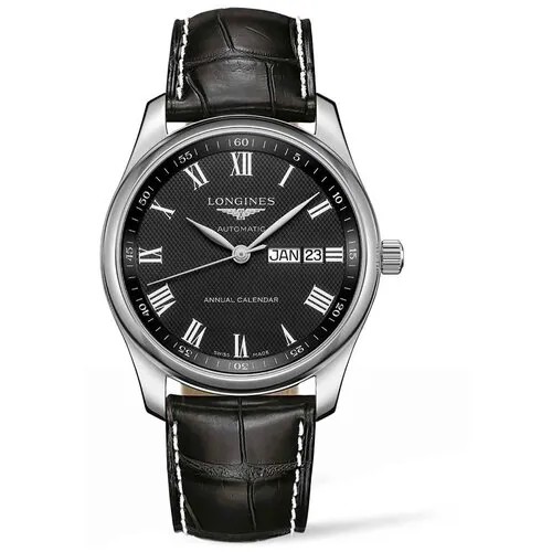 Наручные часы LONGINES The Longines Master Collection, черный, серебряный