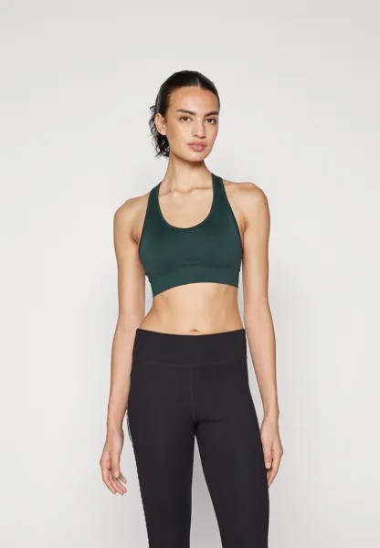 Спортивный бюстгальтер средней поддержки ONPDAISY SEAM BRA ONLY Play, темно-зеленый