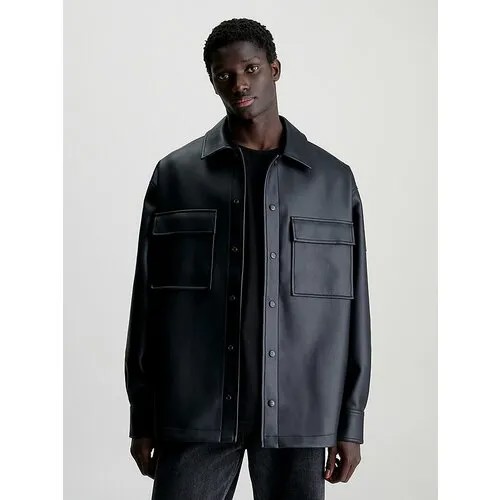 Куртка-рубашка Calvin Klein Jeans, размер S, черный