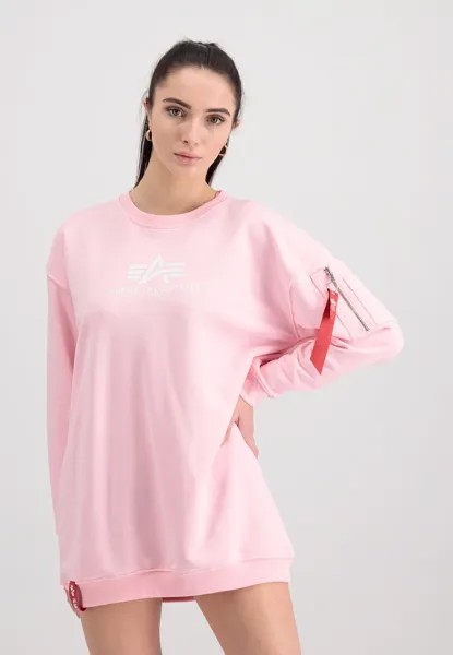 Свитер Alpha Industries, светло-розовый