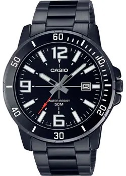 Японские наручные  мужские часы Casio MTP-VD01B-1B. Коллекция Analog