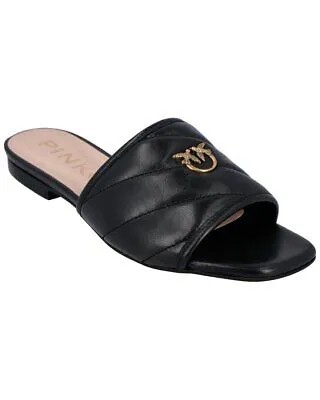Женские кожаные сандалии Pinko, черные 35