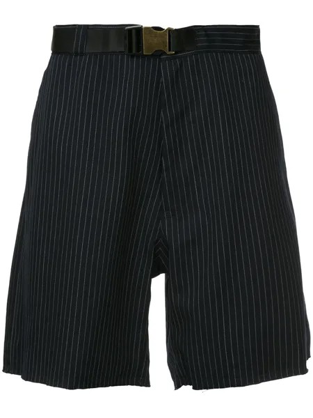 Facetasm striped casual shorts