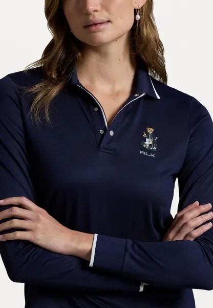 Рубашка поло TAILORED FIT POLO BEAR JERSEY POLO SHIRT Ralph Lauren, темно-синий