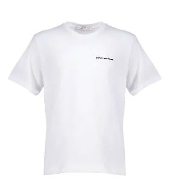 Белая хлопковая футболка для мужчин Department 5 Gars