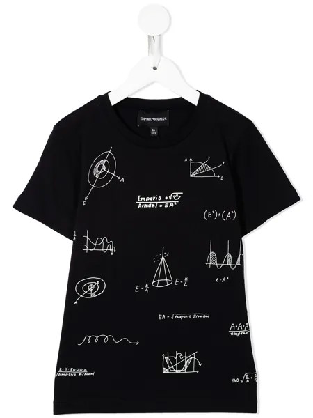 Emporio Armani Kids футболка с принтом