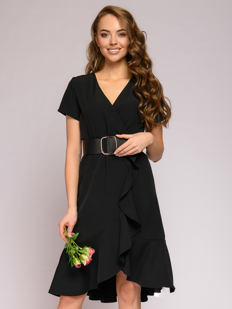 Платье-сарафан женское 1001dress 0112001-30030BK черное 48