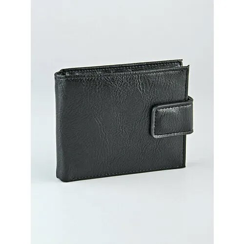 Бумажник BAREZ L-426, фактура гладкая, черный
