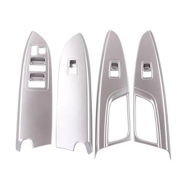 NEW-4Pcs ABS Серебряный декоративный переключатель на окно, крышка, отделка, рамка для Mitsubishi Eclipse Cross 2018, Стайлинг автомобиля