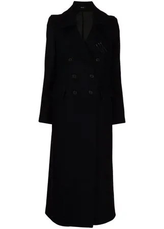 Isabel Benenato длинное двубортное пальто