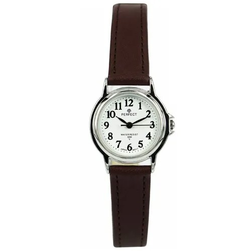 Perfect часы наручные, кварцевые, на батарейке, женские, металлический корпус, кожаный ремень, металлический браслет, с японским механизмом lp017-080-2
