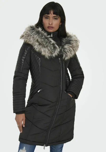 Зимнее пальто ONLY, черное