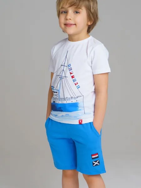 Комплект для мальчика: футболка, шорты PlayToday, Белый