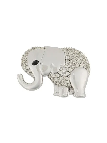 Susan Caplan Vintage декорированная брошь 1990-х годов в виде слона