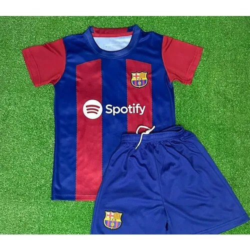 Спортивная форма для мальчиков, футболка и шорты, размер 22, синий, красный