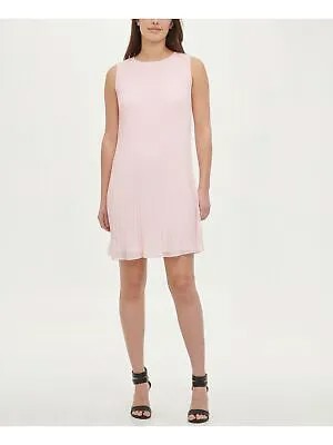 DKNY Женское розовое платье без рукавов выше колена с подкладкой для работы на работу 12