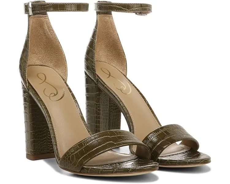Туфли Sam Edelman Yaro Ankle Strap Sandal Heel, цвет Fir Green