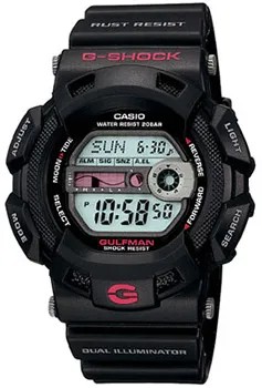 Японские наручные  мужские часы Casio G-9100-1D. Коллекция G-Shock