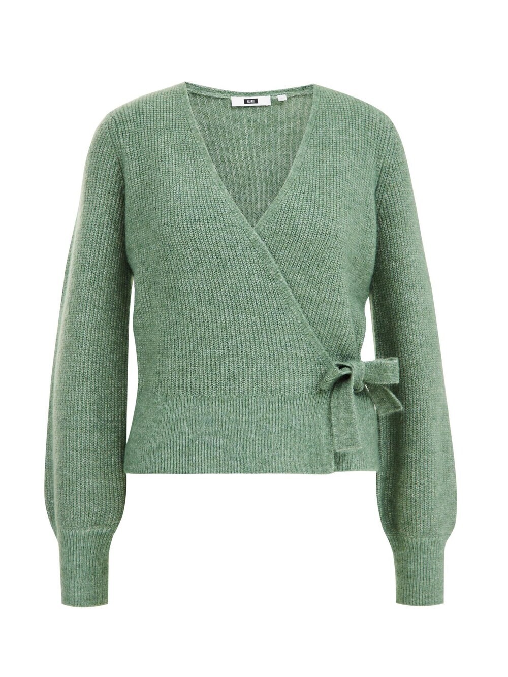 Вязаный кардиган We Fashion, пестрый зеленый