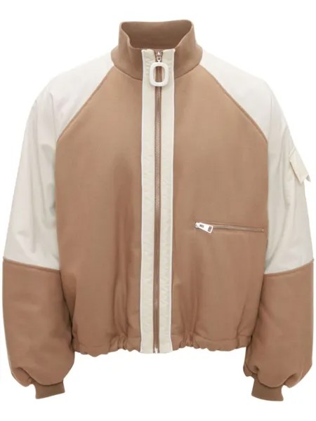JW Anderson спортивная куртка со вставками, нейтральный цвет