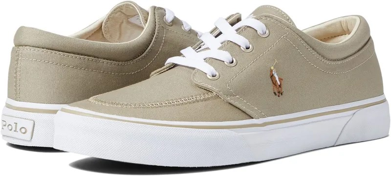 Кроссовки Faxon X Low-Top Canvas Sneaker Polo Ralph Lauren, цвет Hampton Khaki/Multi