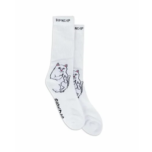 Носки RIPNDIP Ripndip, размер one size, белый, черный