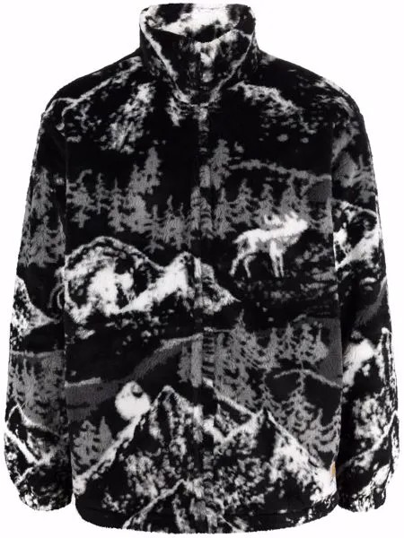 Carhartt WIP флисовая куртка с принтом