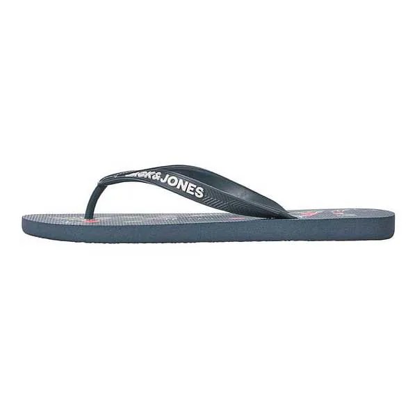 Шлепанцы Jack & Jones JFW Logo Palm Print, черный