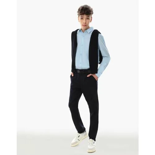 Школьные брюки Gloria Jeans, размер 152 (38), синий