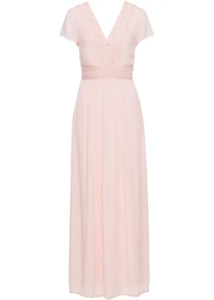Летнее платье макси с кружевом Bodyflirt, розовый