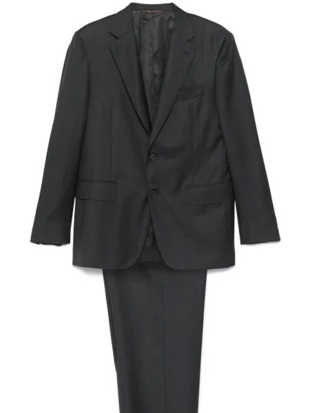 Canali костюм с однобортным пиджаком, серый