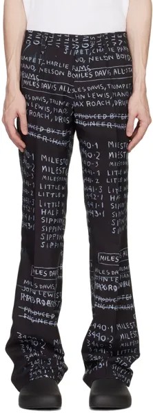 Черные брюки Basquiat Edition 'Discography' MISBHV