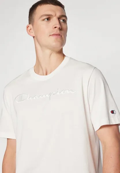 Футболка с принтом ICONS CREWNECK LARGE LOGO Champion, слоновая кость