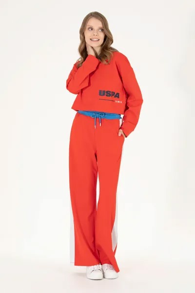 Спортивные брюки женские U.S. POLO Assn. G082SZ0OP-000-1581120-MIRGU-S красные S