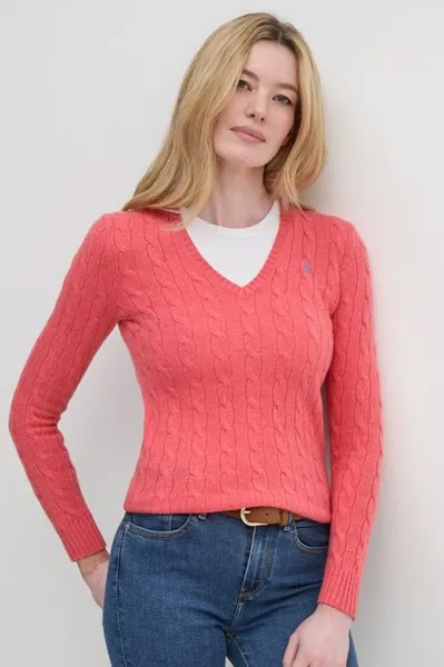Шерстяной свитер Polo Ralph Lauren, красный