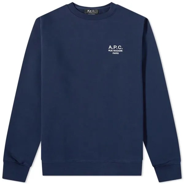 Толстовка A.P.C. Rider Small Logo Crew Sweat