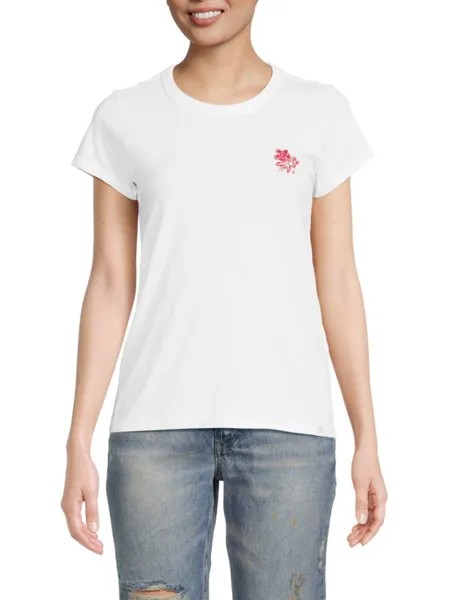 Классическая футболка Slub Rag & Bone, белый