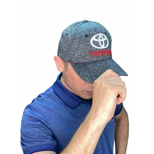 Бейсболка TOYOTA, размер 57-59, серый меланж