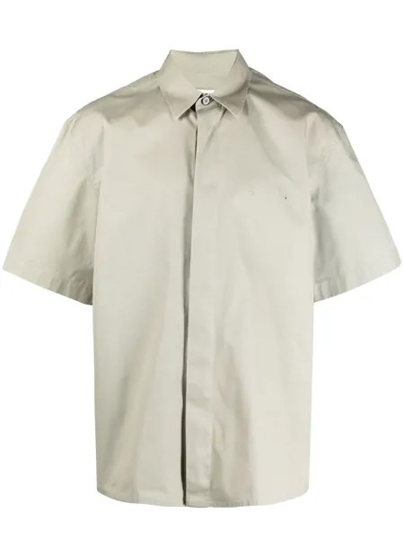 Jil Sander рубашка с люверсами