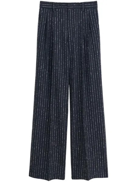 Filippa K брюки Darcey в тонкую полоску, черный