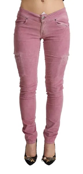 ACHT Jeans Cargo Розовые хлопковые джинсовые брюки скинни с низкой талией IT40/US6/S Рекомендуемая розничная цена 300 долларов США