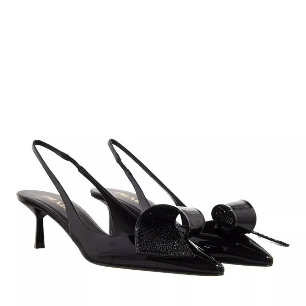 Туфли decollete pumps crystal Prada, черный