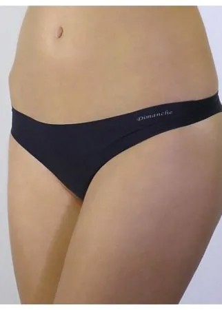 Dimanche lingerie Трусы Invisible бразильяна низкой посадки, размер 5, черный
