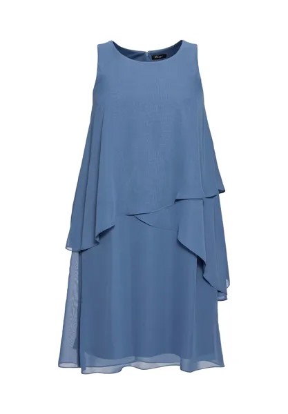 Многослойное коктейльное платье sheego, цвет Rauchblau