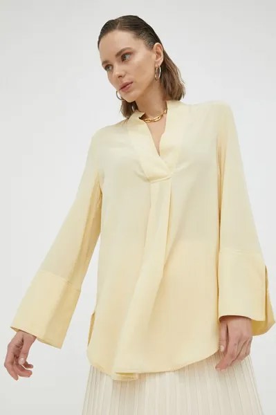 Шелковая блузка By Malene Birger, желтый