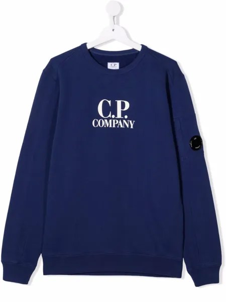 C.P. Company Kids толстовка с круглым вырезом и логотипом