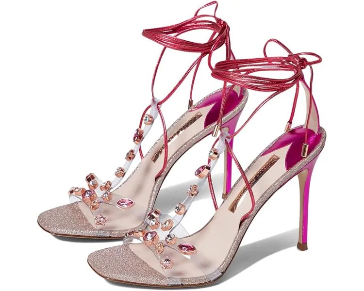 Туфли Sophia Webster Camille Sandal, цвет Fuchsia Metallic/Pink Crystal