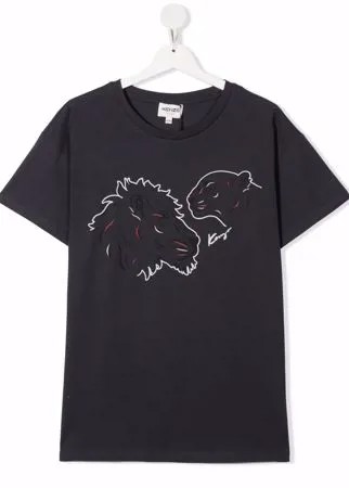 Kenzo Kids футболка из органического хлопка с логотипом