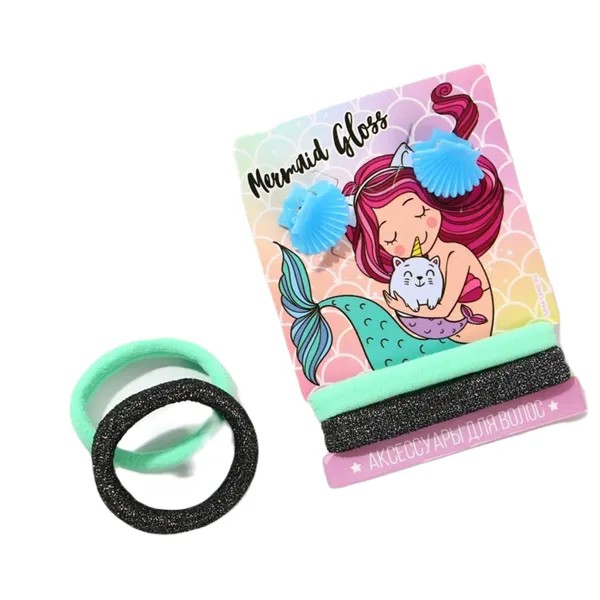 Заколка женская Art beauty Art beauty_kids, чёрный, голубой, зелёный