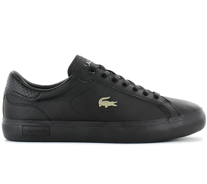 Lacoste Powercourt - Мужская обувь Кожаная черная 7-43SMA0090BP9 Кроссовки Спортивная обувь ORIGINAL